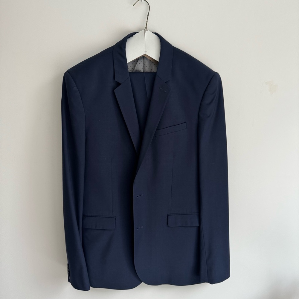 Express men’s navy 2 piece suit